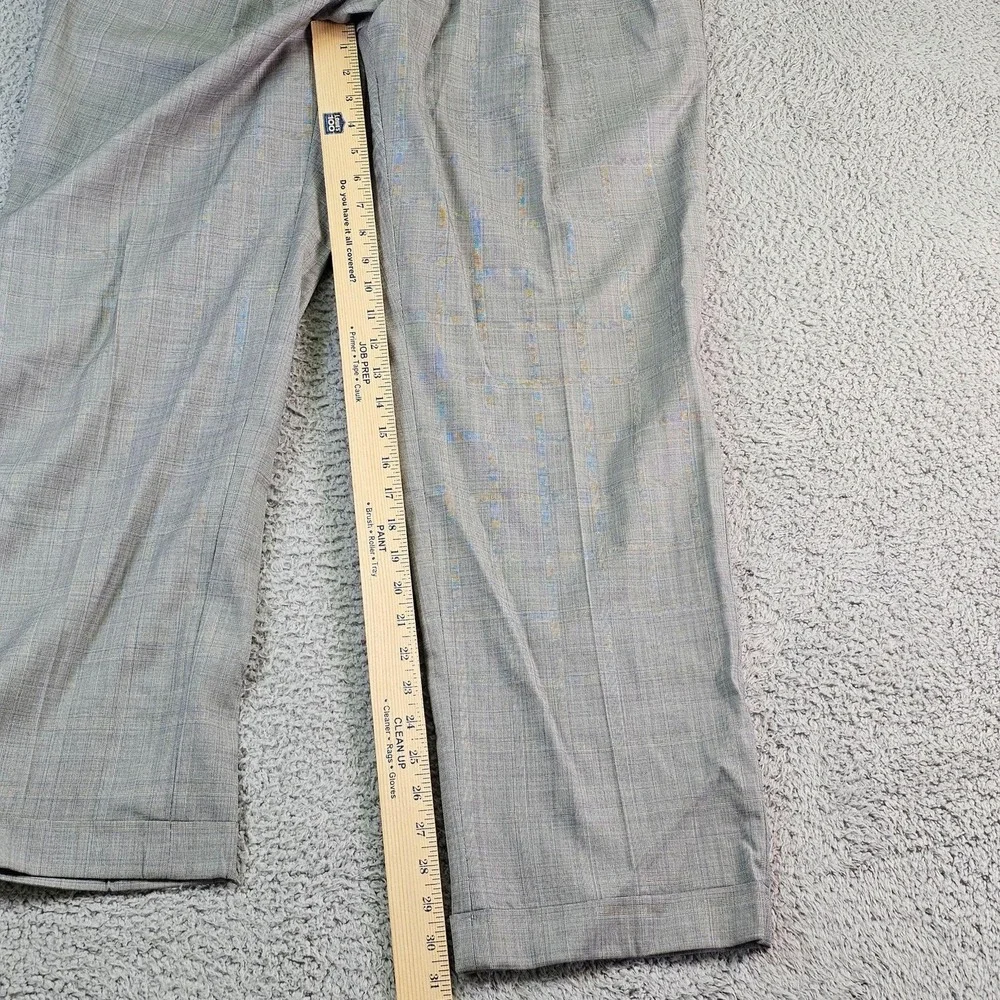 Jos. A. Bank Suit Mens 43R 40x29 Gray Plaid Wool Signature Gold 2 Piece